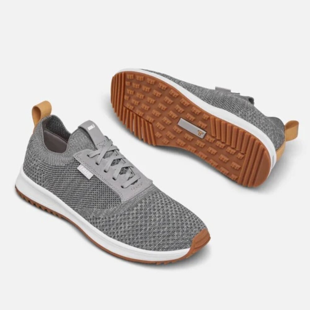 TRUE Linkswear All Day Knit II Cobblestone Spikeless Golf Shoes Size 9.5